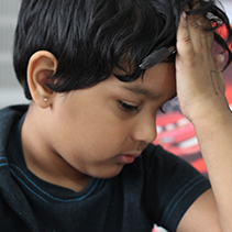 Child caught in a cycle of dispair.